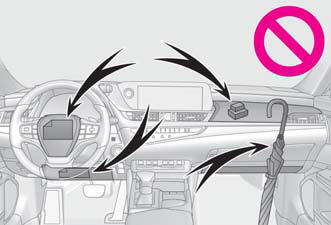 Lexus ES. Symbols in illustrations